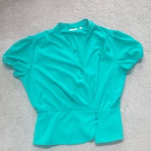 Green dress blouse